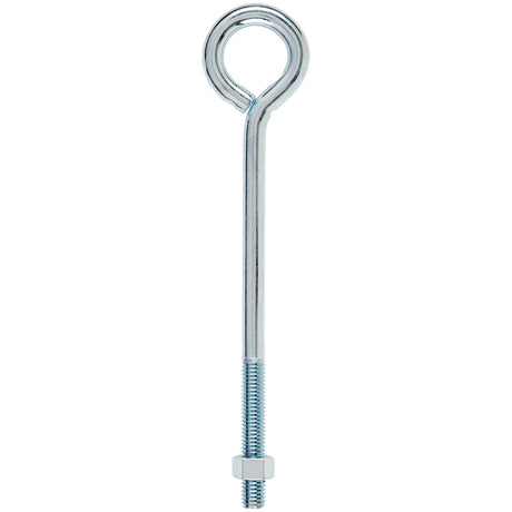 Hampton 1/2 in. X 10 in. L Zinc-Plated Steel Eyebolt Nut Included, Pack of 5
