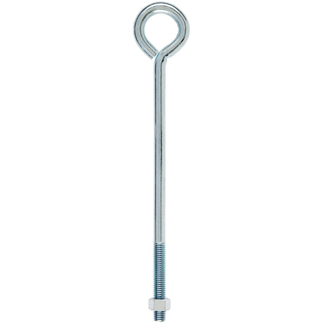 Hampton 1/2 in. X 12 in. L Zinc-Plated Steel Eyebolt Nut Included, Pack of 5