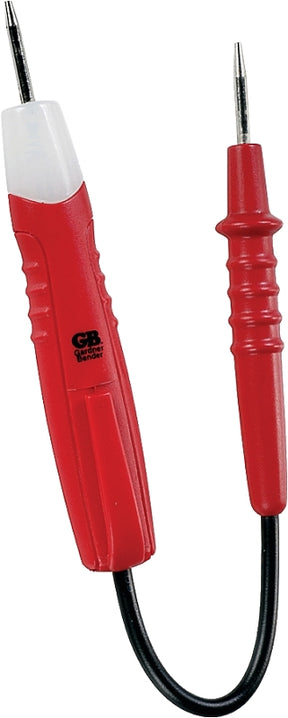 Gardner Bender GET-3100 Twin Probe Circuit Tester, 80 to 250 VAC/VDC, Neondicator Display, Functions: Voltage, Red