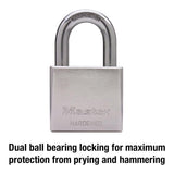 Master Lock 1-13/16 in. H X 2 in. W Steel 5-Pin Cylinder Exterior Padlock