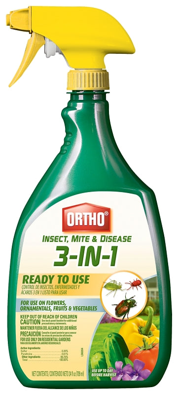 Ortho 0345510 Ready-to-Use Insect Control, Liquid, Spray Application, 24 oz Bottle