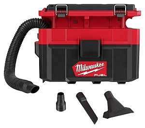 Milwaukee M18 FUEL PACKOUT 0970-20 Wet and Dry Vacuum Cleaner, 2.5 gal Vacuum, 50 cfm Air, 87 dBA, HEPA Filter