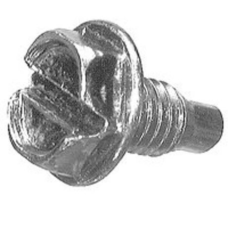 Halex 63299 Ground Screw, #10-32 Thread, Hex Drive, Steel, 10 BX