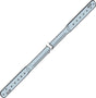Simpson Strong-Tie TB TB27 Tension Bridging, 27 in L, 1 in W, 2 x 8, 2 x 16 in Post/Joist, Steel, Galvanized, Pack of 50
