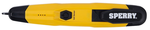 Sperry Instruments VD6508 Detector with Flashlight, 50 to 1000 V, LED Display, Functions: AC Voltage, Yellow