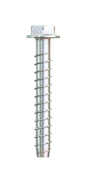 Simpson Strong-Tie Titen HD THD50400HF1 Heavy-Duty Screw Anchor, 1/2 in Dia, 4 in L, Carbon Steel, Zinc, Pack of 20