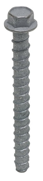 Simpson Strong-Tie Titen HD THD50600HMGF1 Heavy-Duty Screw Anchor, 1/2 in Dia, 6 in L, Carbon Steel, Galvanized, Pack of 20