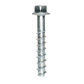 Simpson Strong-Tie Titen HD THDB25178HF1 Heavy-Duty Screw Anchor, 1/4 in Dia, 1-7/8 in L, Carbon Steel, Zinc, Pack of 50