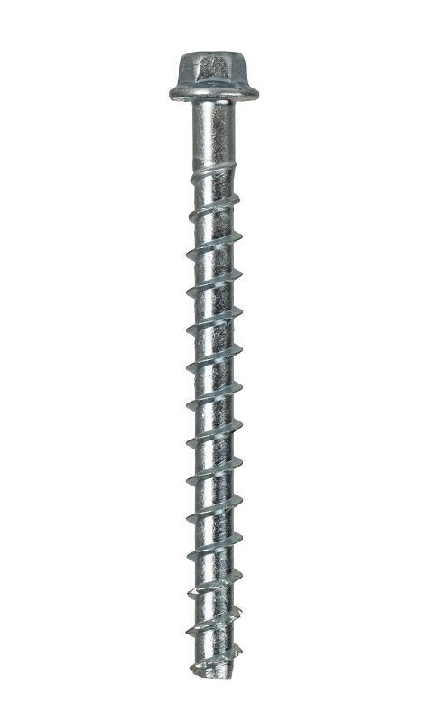 Simpson Strong-Tie Titen HD THDB25312HF1 Heavy-Duty Screw Anchor, 1/4 in Dia, 3-1/2 in L, Carbon Steel, Zinc, Pack of 50