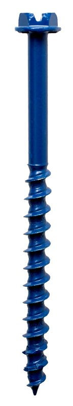 Simpson Strong-Tie Titen Turbo TNT18234HC75 Screw Anchor, 2-3/4 in L, Carbon Steel, Ceramic-Coated/Zinc, 3/16 in Dia