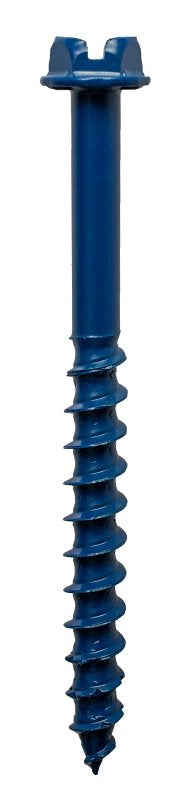 Simpson Strong-Tie Titen Turbo TNT25234HC8 Screw Anchor, 1/4 in Dia, 2-3/4 in L, Carbon Steel, Ceramic-Coated/Zinc, 8/PK