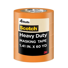 Scotch 2020-36EP4 Masking Tape, 55 m L, 36 mm W, 0.11 mm Thick, Beige