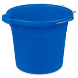 Sterilite 11234312 Spout Pail, 12 qt, Plastic, Blue, Pack of 12