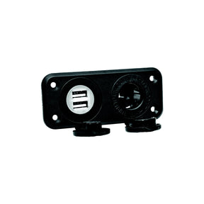RECEPTACLE 12V W-DUAL USB