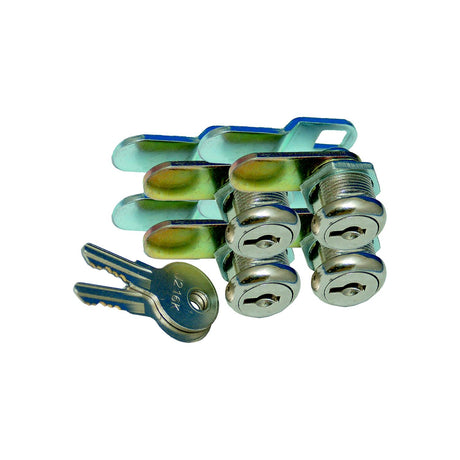 Prime Standard Key Cam Lock, 7/8″ 4/Pk