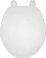 Bemis 70AR000 Toilet Seat, 16 in L, 14-1/2 in W, Round, Plastic, White, Adjustable Hinge