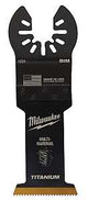 Milwaukee 49-25-1239 Blade, 1-3/8 in, 1-5/8 in D Cutting, HCS/Titanium, 10/PK