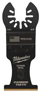 Milwaukee 49-25-1501 Blade, 1-3/8 in, Carbide/HCS/Titanium, 2 in D Cutting, 1/PK