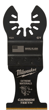 Milwaukee 49-25-1521 Blade, 1-3/8 in, 2 in D Cutting, Carbide/HCS/Titanium, 1/PK