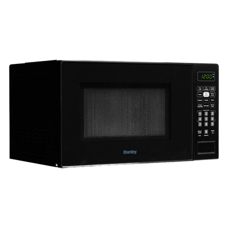 Danby DBMW0721BBB Countertop Microwave, 0.7 cu-ft, 700 W, 2 Cooking Stages, Metal, Black