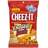 Cheez-It Grab n' Go Cheddar Jack Crackers 3 oz Pegged, Pack of 6