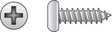 HILLMAN No. 4 X 1/2 in. L Phillips Pan Head Sheet Metal Screws 100 pk