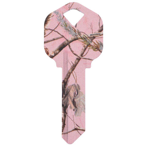 HILLMAN RealTree Pink House/Office Universal Key Blank KW1 Single, Pack of 6