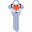 HILLMAN Wackey Fox House/Office Universal Key Blank SC1 Single, Pack of 6