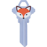 HILLMAN Wackey Fox House/Office Universal Key Blank SC1 Single, Pack of 6