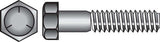 HILLMAN 7/16 in. D X 3-1/2 in. L Heat Treated Zinc Steel Hex Head Cap Screw 25 pk