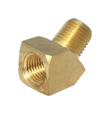 JMF Company 1/4 in. FPT X 1/4 in. D MPT Brass 45 Degree Street Elbow, Pack of 5