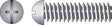 HILLMAN No. 8-32 X 1-1/2 in. L Combination Round Head Zinc-Plated Steel Machine Screws 100 pk