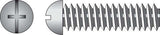 HILLMAN No. 8-32 X 1-1/2 in. L Combination Round Head Zinc-Plated Steel Machine Screws 100 pk