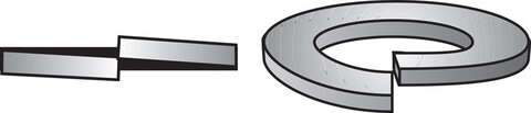 HILLMAN 5/16 in. D Zinc-Plated Steel Split Lock Washer 100 pk