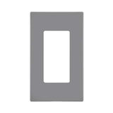 Leviton Decora Light Gray 1 gang Polycarbonate Decorator Screwless Wall Plate 1 pk
