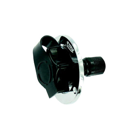 Valterra A01-0165VP Black Flush Mount Die Cast Flange Plastic Check Valve RV Water Inlet - Includes Screws, Putty Tape &amp; Teflon Tape