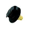 Valterra Flush Mount MPT Plastic Flange Brass Check Valve RV Water Inlet - Includes Screws, Putty Tape &amp; Teflon Tape