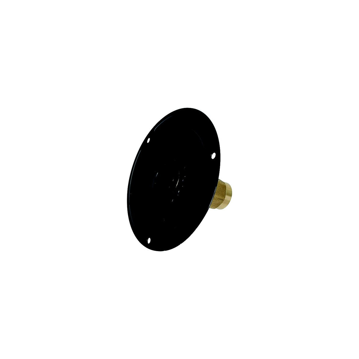 Valterra Brass Check Valve 1/2" FPT Recessed RV Water Inlet &amp; Includes Tape, Male Nipple &amp; Hardware, Black, Bulk