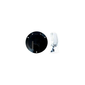 Valterra Cable Hatch, Medium Round, Black