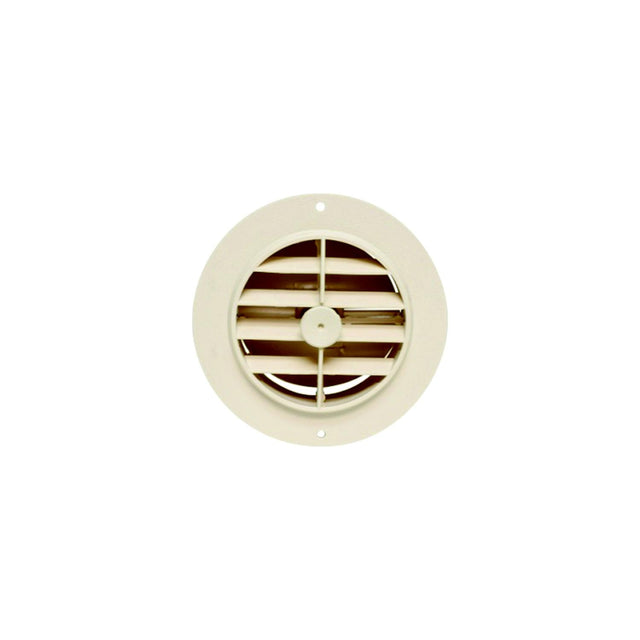 Valterra Dampered Heating &amp; A/C Register, Off-White