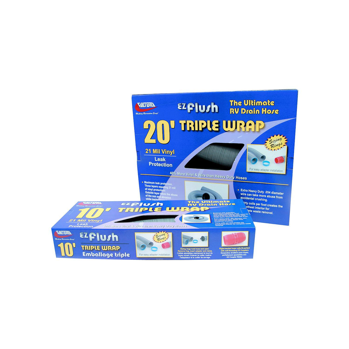 Valterra E-Z Flush Triple Wrap 3″ RV Hose