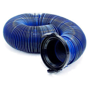 Valterra D04-0121 Blue Quick Drain 3" x 20' RV Sewer Hose & Adapter