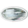 Valterra DG71258VP Oval Porch Light w/o Switch, White w/Clear Lens