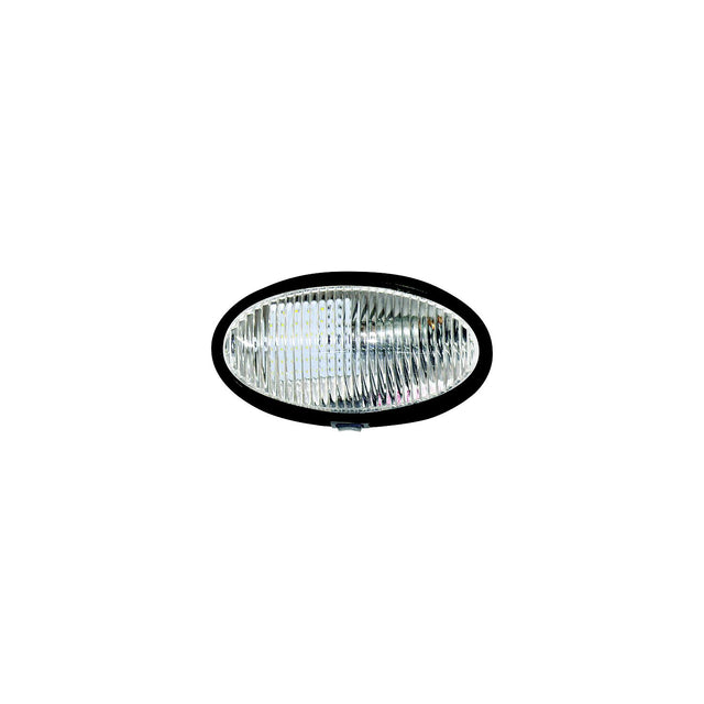 Valterra DG72408VP Oval LED Porch Light w/Switch, Black w/Clear Lens