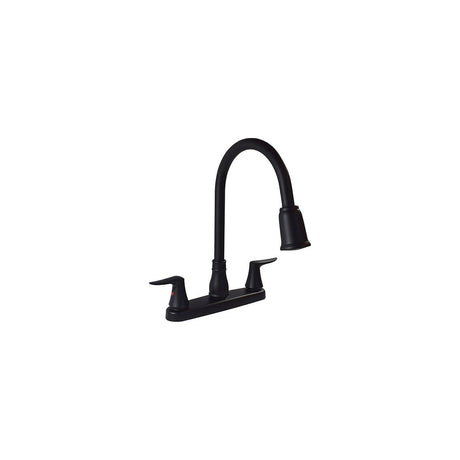 Valterra PF221703 Catalina Two Handle Kitchen Faucet, Matte Black