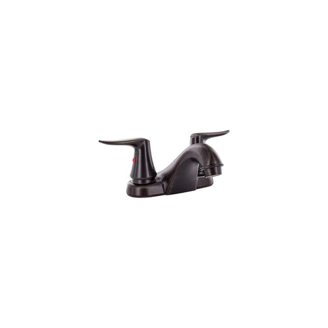 Valterra PF222506 Catalina Two Handle 4″ Lavatory Faucet Hi-Rise Spout, Rubbed Bronze