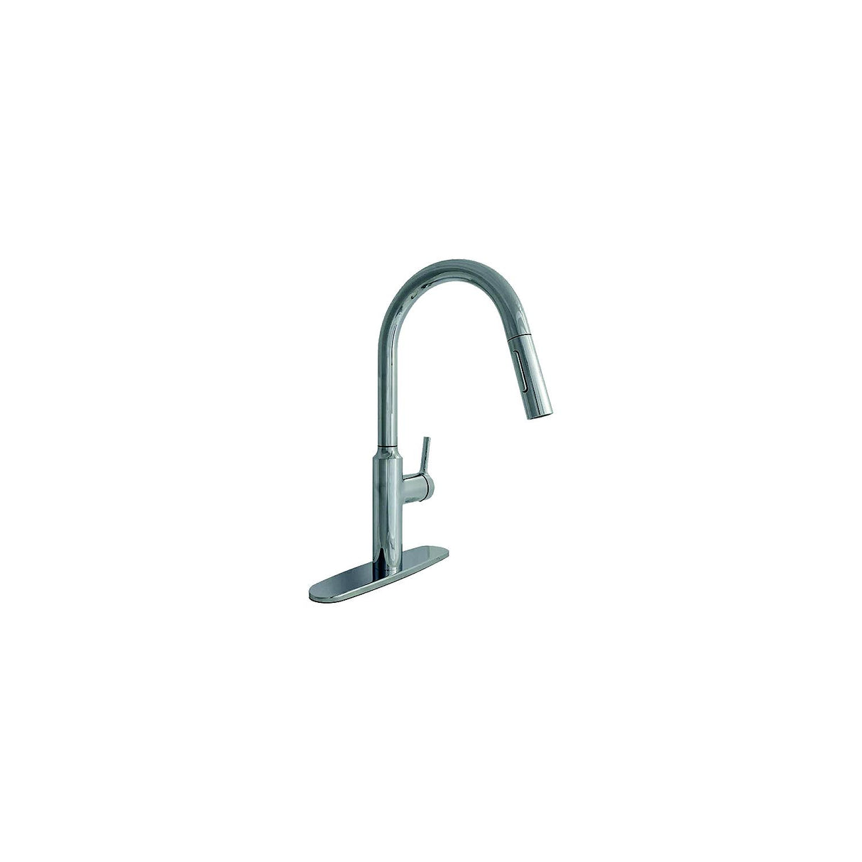 Valterra PF231365 8″ Premium Slimline Single Handle Pull Down Kitchen Faucet, Chrome