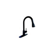 Valterra PF231766 8″ Premium Power Boost Single Handle Pull Down Kitchen Faucet, Matte Black