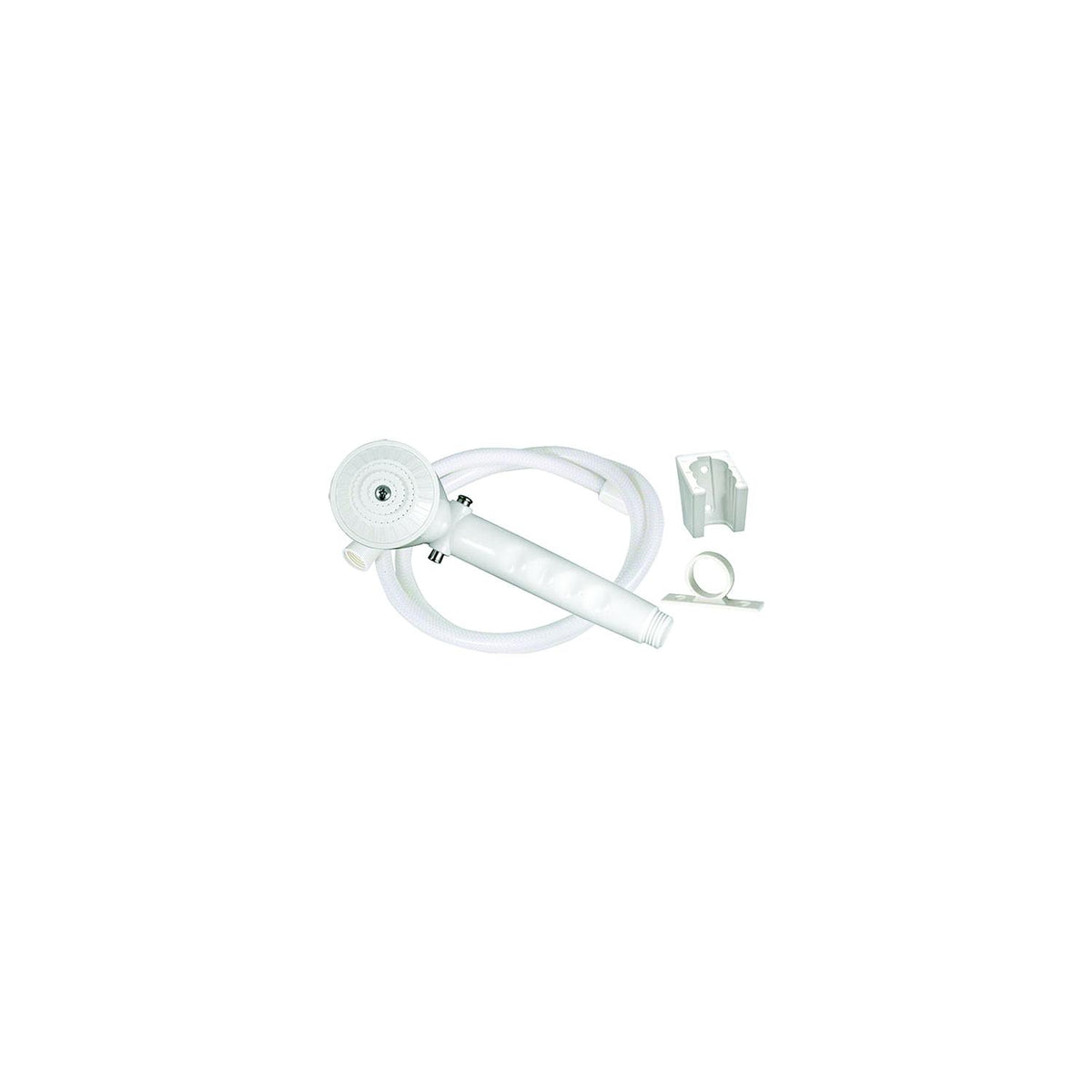 Valterra Phoenix PF276024 RV Outdoor 60″ Vinyl Shower Hose & Kit, White
