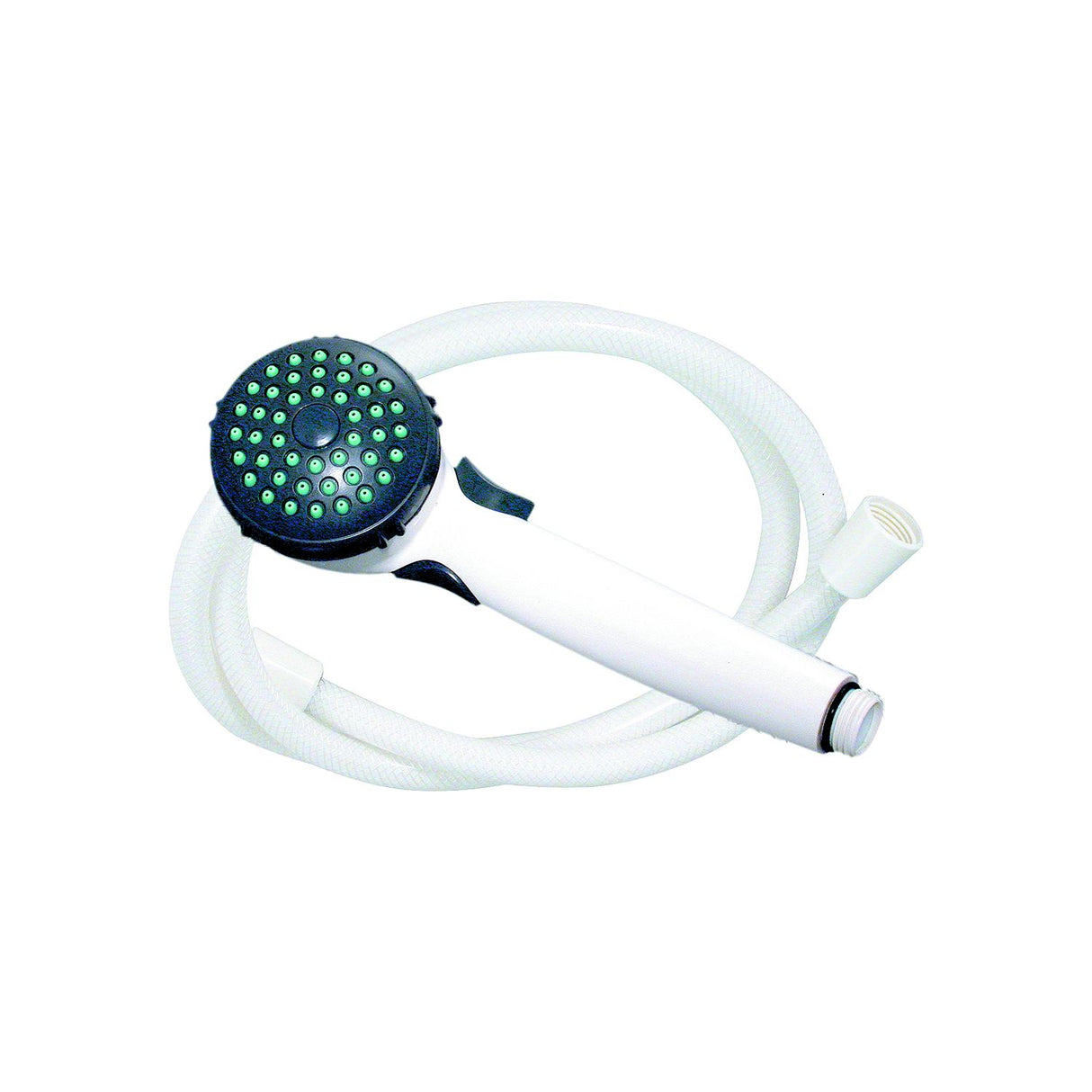 Valterra Phoenix PF276046 Single Function Hand Held RV Camping Outdoor 60″ Metal Shower Hose & Bracket Kit, White